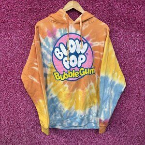 Tootsie Blow Pop BubbleGum  Candy Sunset Tie Dye Hoodie Medium
